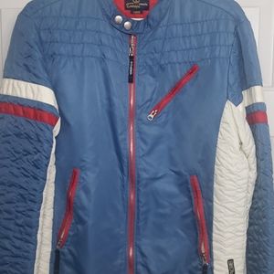 ENERGIE 'A WHIRL OF FUN" RACING/BIKER JACKET!